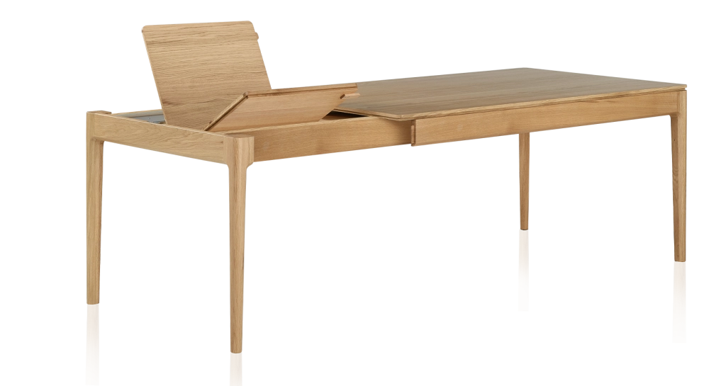 Table extensible 8 à 14 personnes en chêne avec plateau et allonges bois teinte naturelle 210x100 cm Table extensible 8 à 14 personnes en chêne avec plateau et allonges bois teinte naturelle 210x100 cm