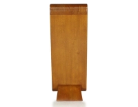 Console art déco simple tiroir bois teinte merisier Console art déco simple tiroir bois teinte merisier
