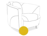 Fauteuil club cuir jaune Fauteuil club cuir jaune