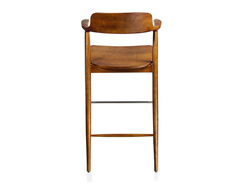 Bar stool h80 cm cherry-stained wood Bar stool h80 cm cherry-stained wood