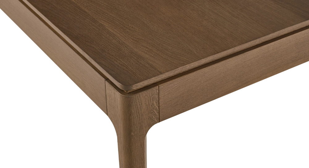 6 person oak dining table walnut tint wooden top 140x90 cm 6 person oak dining table walnut tint wooden top 140x90 cm