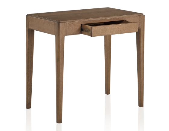 Bureau design en chêne teinte noyer L100 cm