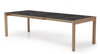Table extensible 8 à 12 personnes en chêne et céramique allonges céramique bois teinte naturelle et céramique effet marbre gris 160x100 cm Table extensible 8 à 12 personnes en chêne et céramique allonges céramique bois teinte naturelle et céramique effet marbre gris 160x100 cm