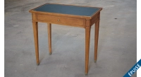 Bureau ancien style directoire plateau cuir vert L80 cm Bureau ancien style directoire plateau cuir vert L80 cm