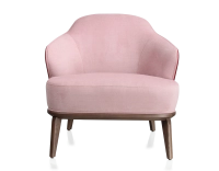 Fauteuil design tissu vieux rose et bordeaux 210x90 cm