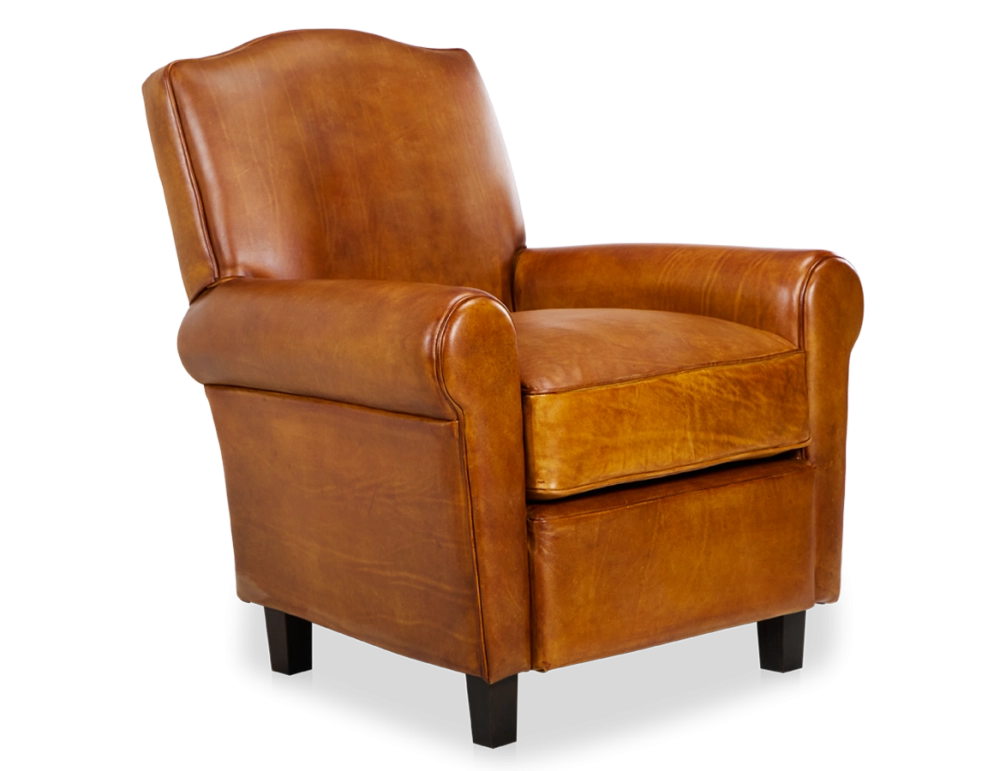 Fauteuil club cuir cognac Fauteuil club cuir cognac