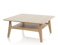 Table basse carrée en chêne teinte naturelle 100x100 cm 100x100 cm Table basse carrée en chêne teinte naturelle 100x100 cm 100x100 cm