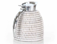 Thermos en rotin blanc 0.3 litre Thermos en rotin blanc 0.3 litre
