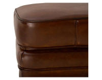 Leather pouffe vintage brown Leather pouffe vintage brown