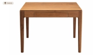 Bureau design en noyer teinte naturelle l80 cm
