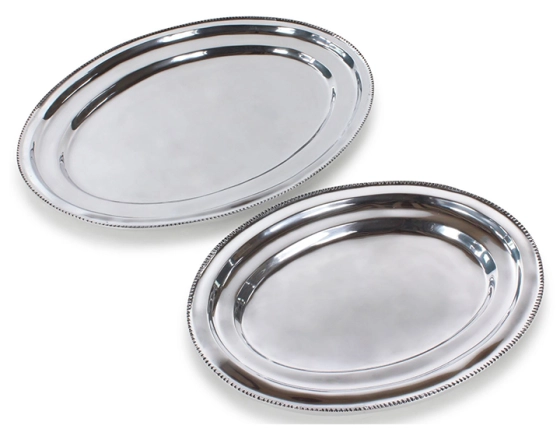 Oval cast aluminium dish GM