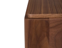 Bureau design en noyer teinte naturelle L80 cm Bureau design en noyer teinte naturelle L80 cm