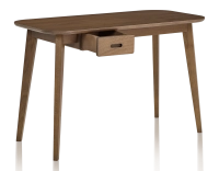 Bureau scandinave en chêne teinte noyer L120 cm Bureau scandinave en chêne teinte noyer L120 cm