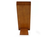 Console art déco double tiroirs bois teinte merisier Console art déco double tiroirs bois teinte merisier