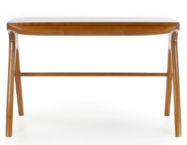 Bureau scandinave grand modèle bois teinte merisier L115 cm Bureau scandinave grand modèle bois teinte merisier L115 cm