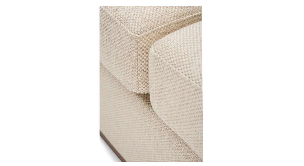 Canapé convertible 3 places tissus chiné beige