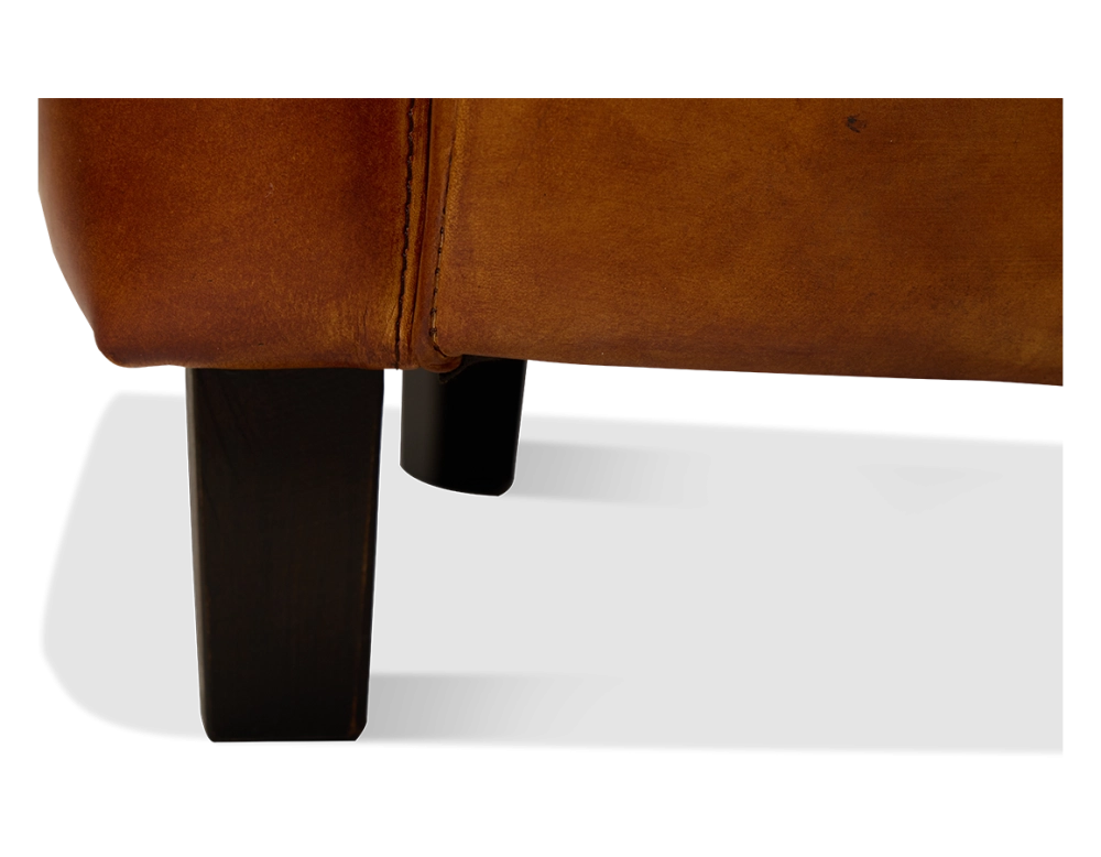 Fauteuil club cuir marron clair Fauteuil club cuir marron clair