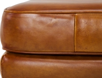 Pouf cuir cognac Pouf cuir cognac