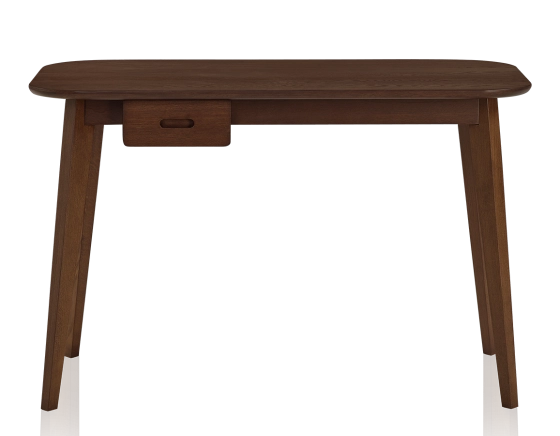 Bureau scandinave en chêne teinte marron foncé L120 cm