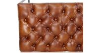 Banc Chesterfield cuir marron clair Banc Chesterfield cuir marron clair