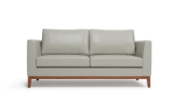 2.5-seater sofa design pearl grey leather 2.5-seater sofa design pearl grey leather