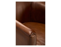 Fauteuil club cuir marron vintage Fauteuil club cuir marron vintage