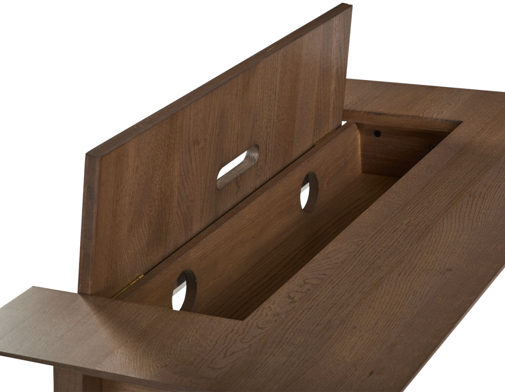 Oak design desk walnut stain l100 cm Oak design desk walnut stain l100 cm