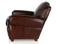 Fauteuil club cuir marron soutenu Fauteuil club cuir marron soutenu