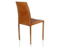 Chaise vintage cuir marron clair