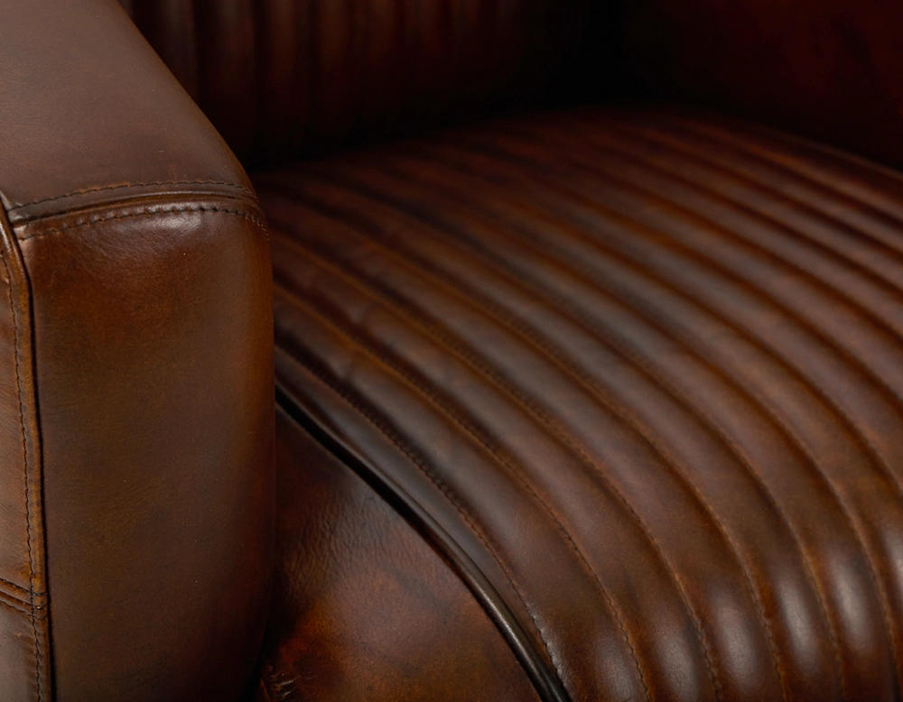 Leather club armchair vintage brown Leather club armchair vintage brown