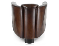 Fauteuil club cuir marron soutenu Fauteuil club cuir marron soutenu