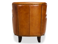 Fauteuil club cuir cognac accoudoirs cloutés Fauteuil club cuir cognac accoudoirs cloutés