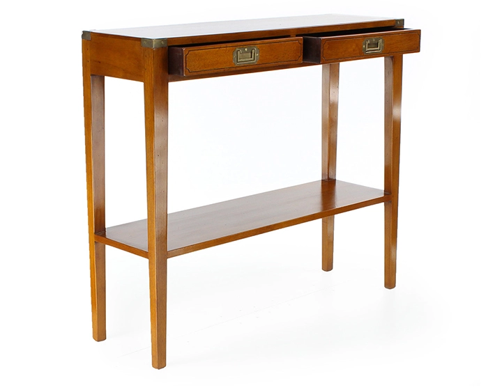 Console marine bois teinte merisier Console marine bois teinte merisier