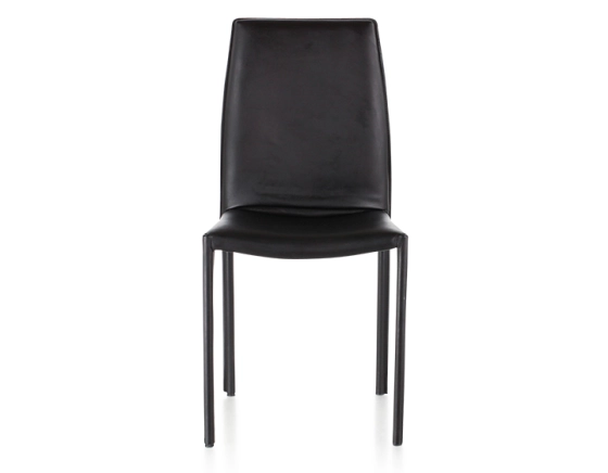 Chaise vintage cuir noir