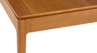 Table extensible en chêne 6 à 12 personnes avec plateau et allonges bois teinte merisier 140x100 cm Table extensible en chêne 6 à 12 personnes avec plateau et allonges bois teinte merisier 140x100 cm