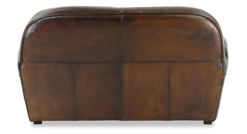 2 seater leather club sofa dark brown studded armrests 2 seater leather club sofa dark brown studded armrests
