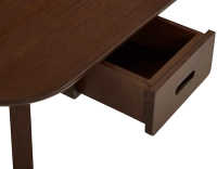 Bureau scandinave en chêne teinte marron foncé L150 cm Bureau scandinave en chêne teinte marron foncé L150 cm