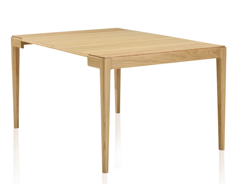 Walnut extendable console table with 2 extensions. natural finish 120x40 cm
