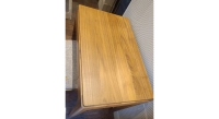 Bureau design en noyer teinte naturelle l80 cm