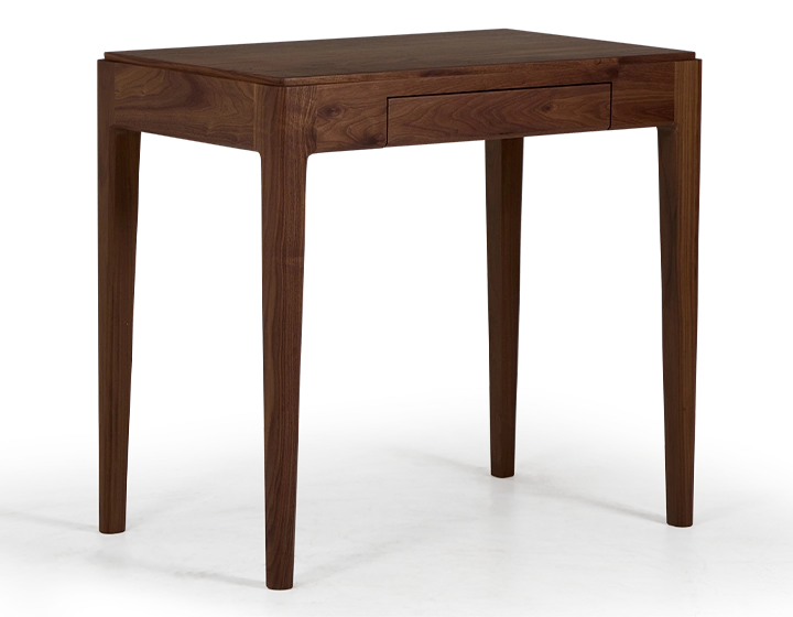 Bureau design en noyer teinte naturelle L80 cm Bureau design en noyer teinte naturelle L80 cm
