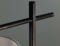 Lampe a poser équerre noire abat jour ivoire Lampe a poser équerre noire abat jour ivoire
