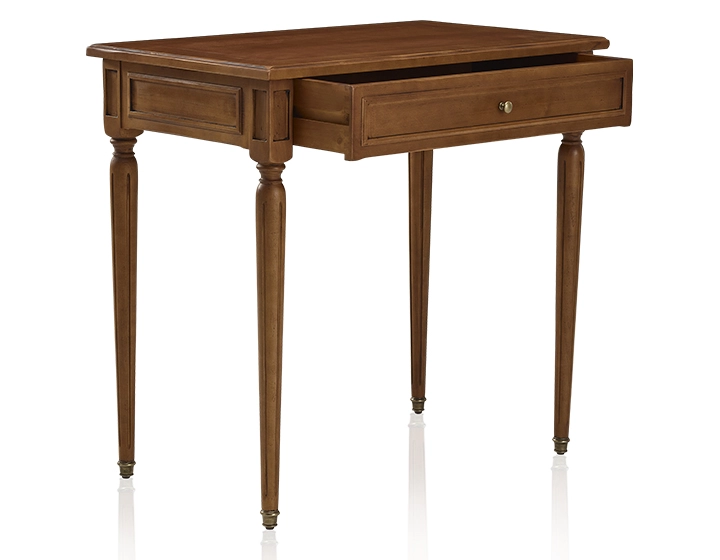 Bureau ancien style Louis XVI plateau bois L80 cm Bureau ancien style Louis XVI plateau bois L80 cm