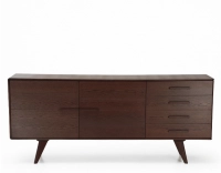Buffet 3 portes en chêne bois teinte foncé Buffet 3 portes en chêne bois teinte foncé