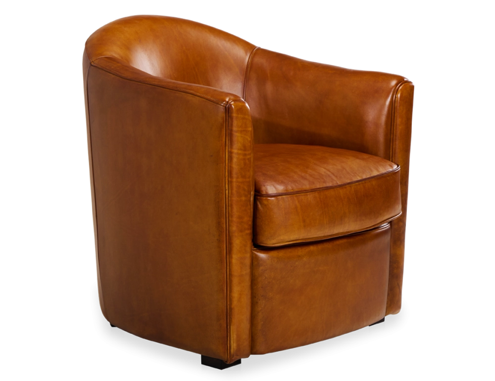 Fauteuil club cuir cognac Fauteuil club cuir cognac