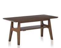 Table basse rectangulaire en chêne teinte marron foncé 100x50 cm 100x50 cm Table basse rectangulaire en chêne teinte marron foncé 100x50 cm 100x50 cm