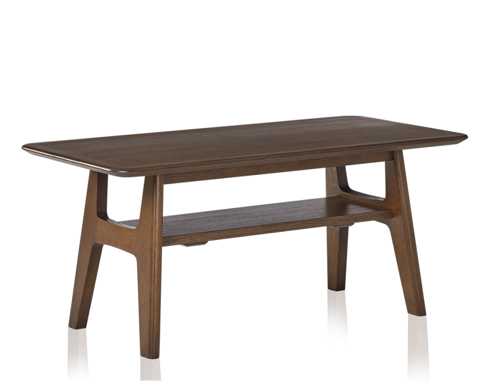 Table basse rectangulaire en chêne teinte marron foncé 100x50 cm 100x50 cm Table basse rectangulaire en chêne teinte marron foncé 100x50 cm 100x50 cm