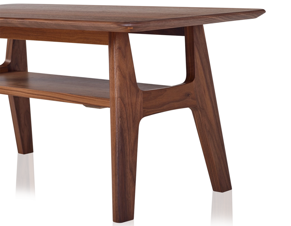 Rectangular walnut coffee table natural tint 100x50 cm 100x50 cm Rectangular walnut coffee table natural tint 100x50 cm 100x50 cm