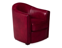 Fauteuil club cuir rouge carmin Fauteuil club cuir rouge carmin