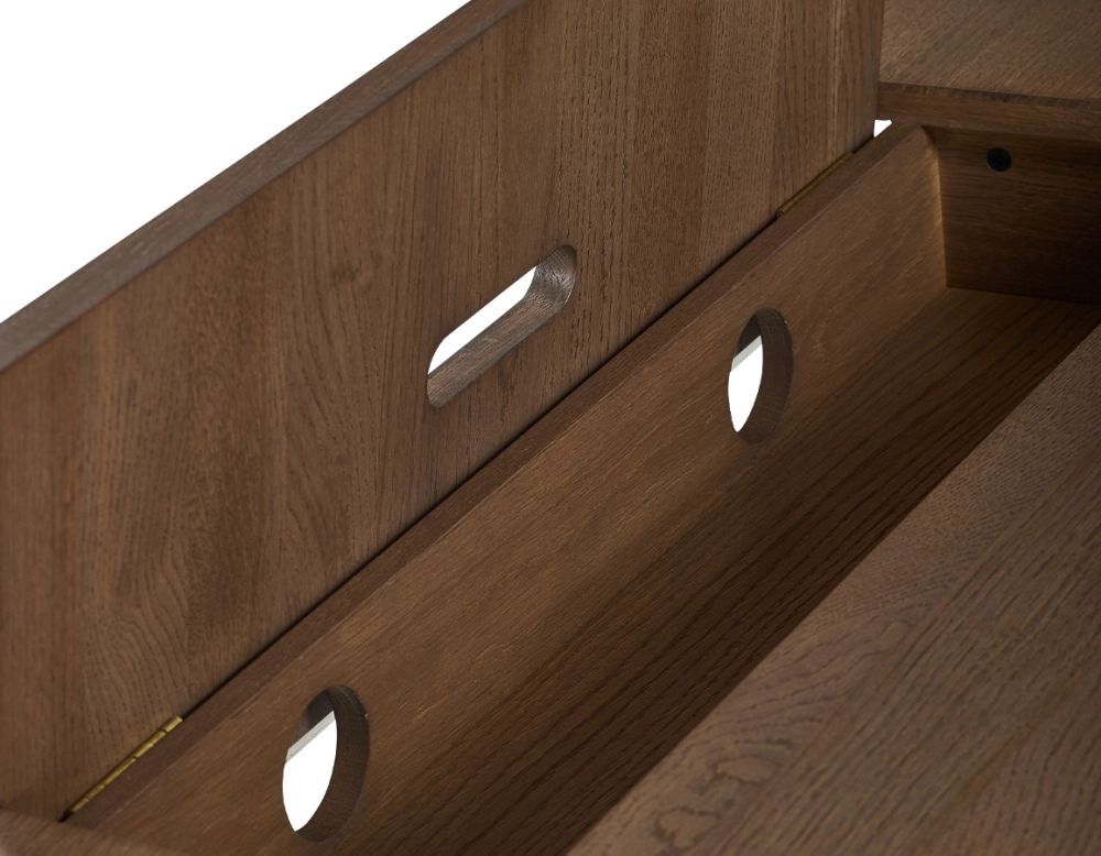 Oak design desk walnut stain l100 cm Oak design desk walnut stain l100 cm