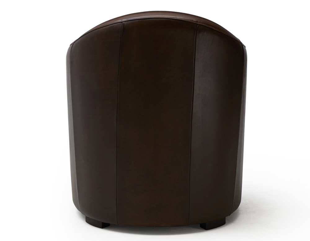 Fauteuil club cuir marron soutenu Fauteuil club cuir marron soutenu
